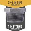 B & K STZ Industries 1 in. MIP each X 3/4 in. D FIP Black Malleable Iron Hex Bushing 310UPB-134